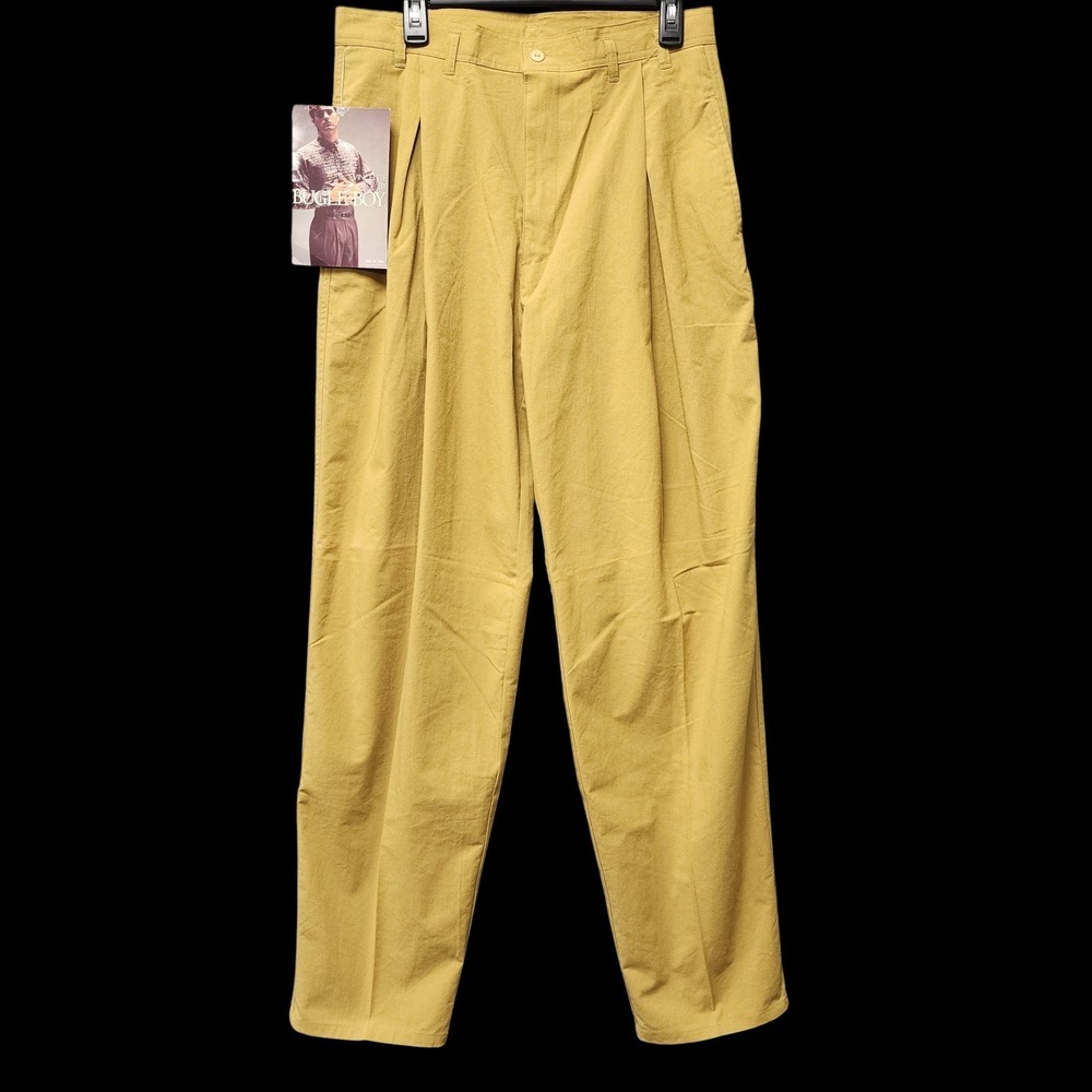Vintage Vincente by Bugle Boy Pants Mens 33x33 (Fits‎ as 31x33) Pleated 90s NEW
